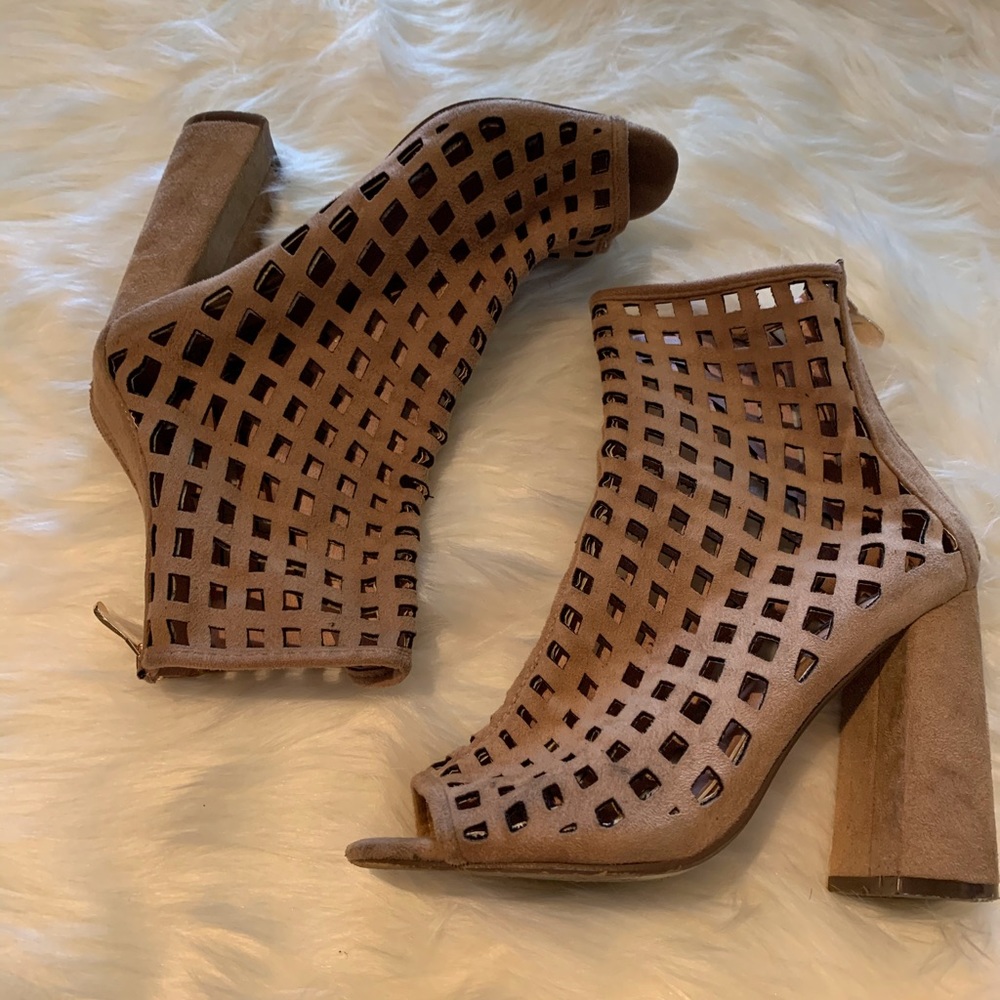 Suede Chunky Booties